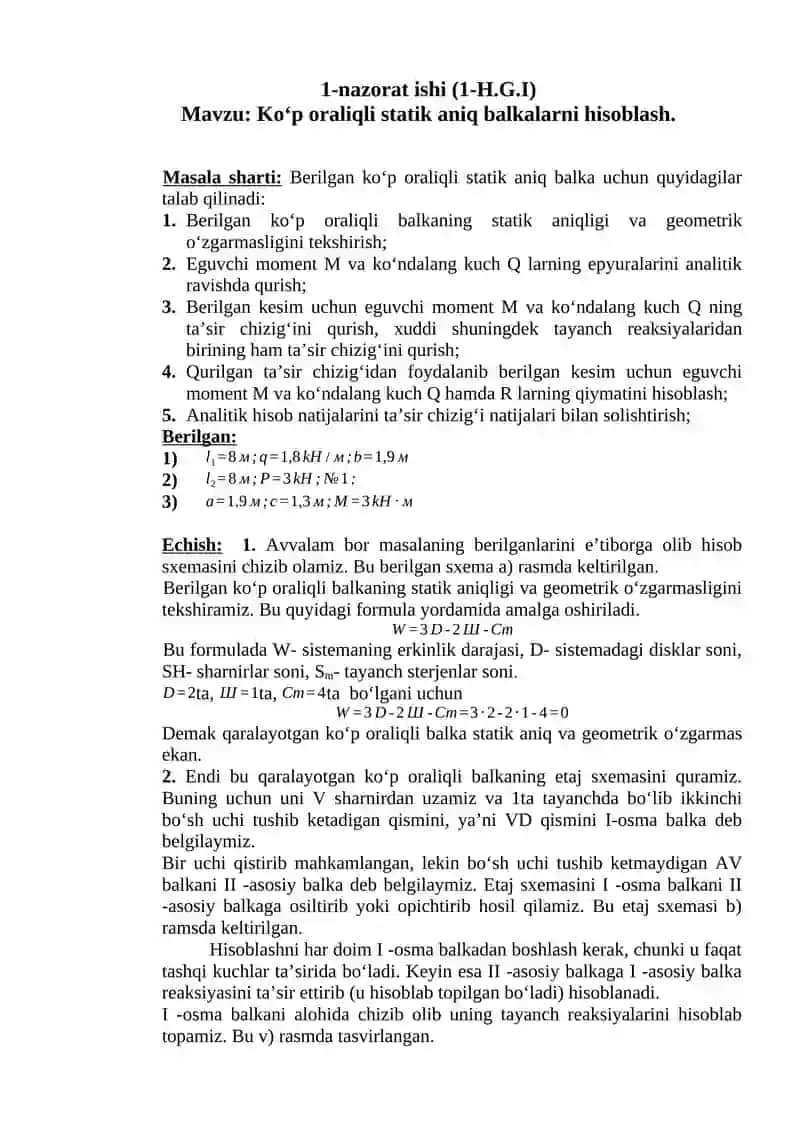 HISOB GRAFIK ISHLARINI BAJARISHGA DOIR TARQATMA MATERIAL 2