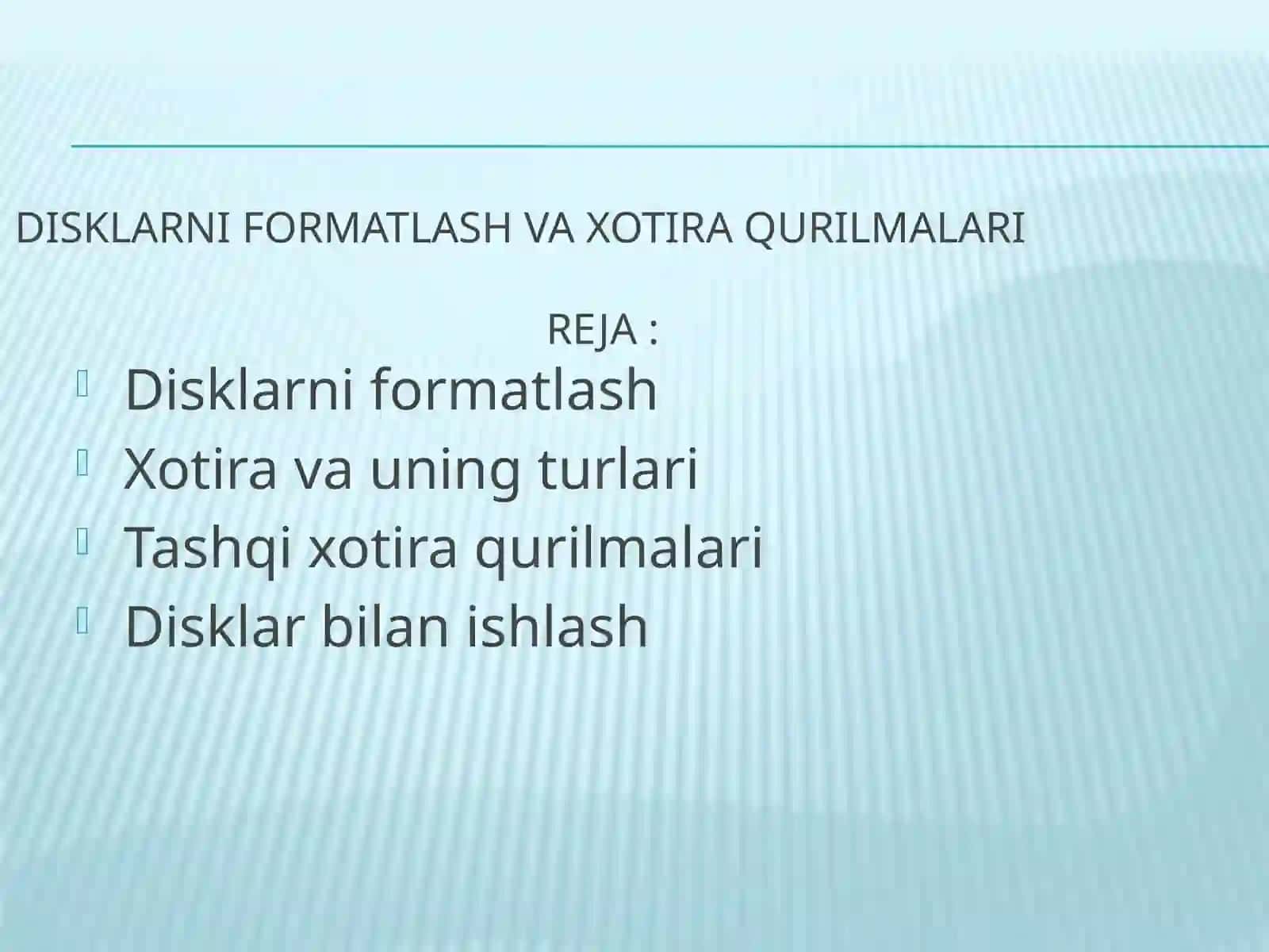 Disklarni formatlash 2