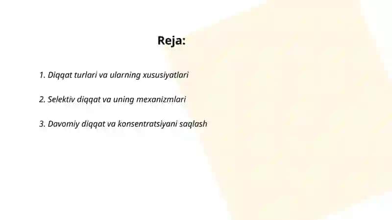 Diqqat va sezgi 2