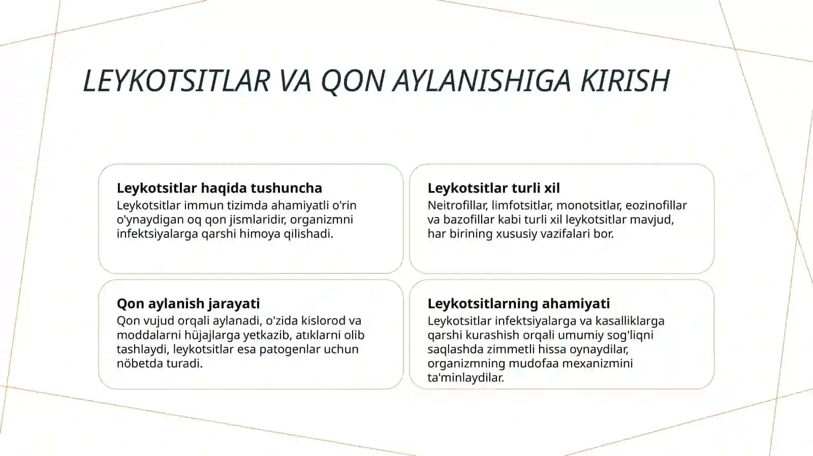 Leykotsitlar haqida tushuncha 2