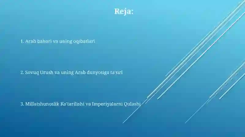 Arab davlatlarining siyosiy tarixi yangi davrda 2