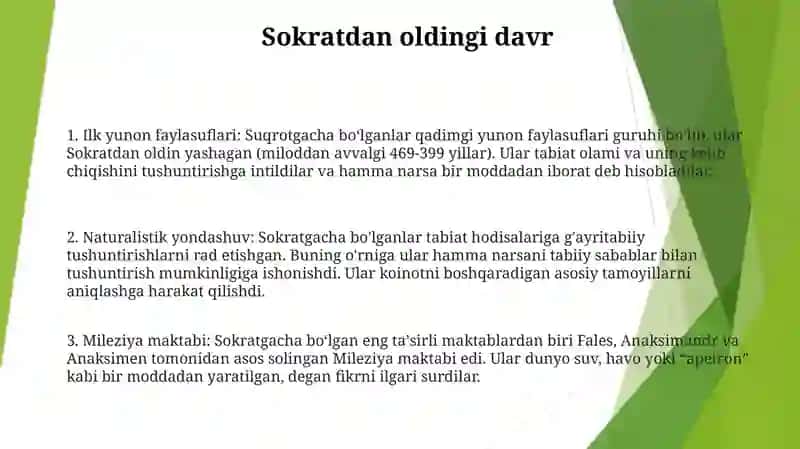 Tabiatni O‘Rganishga Oid Qarashlar Tarixi 2