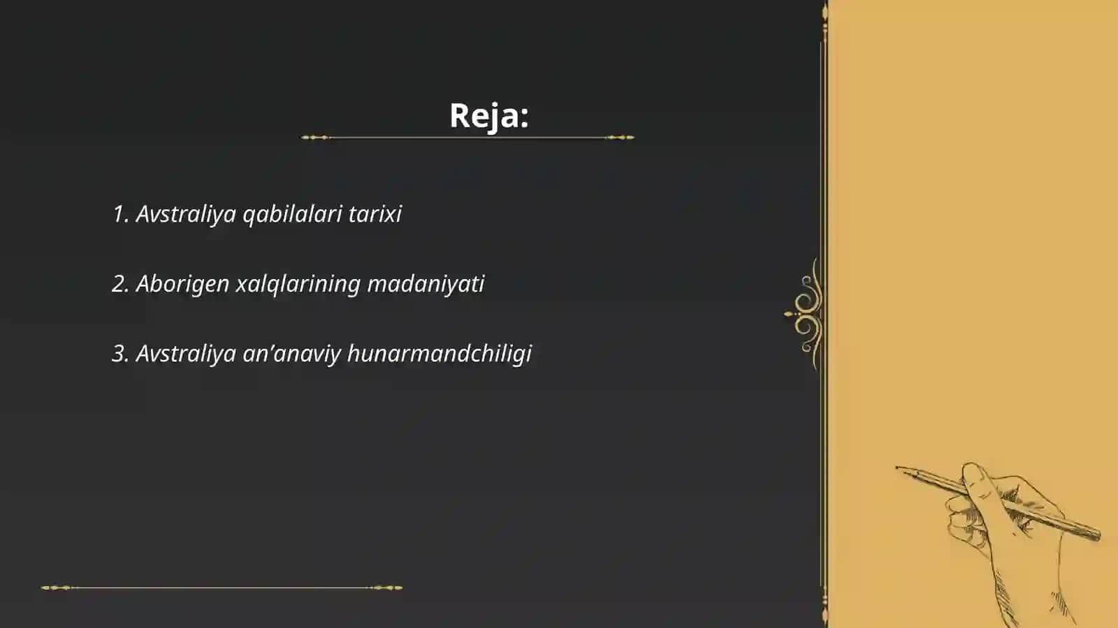 Avstraliya xalqlari hoʻjaligi va madaniyati 2