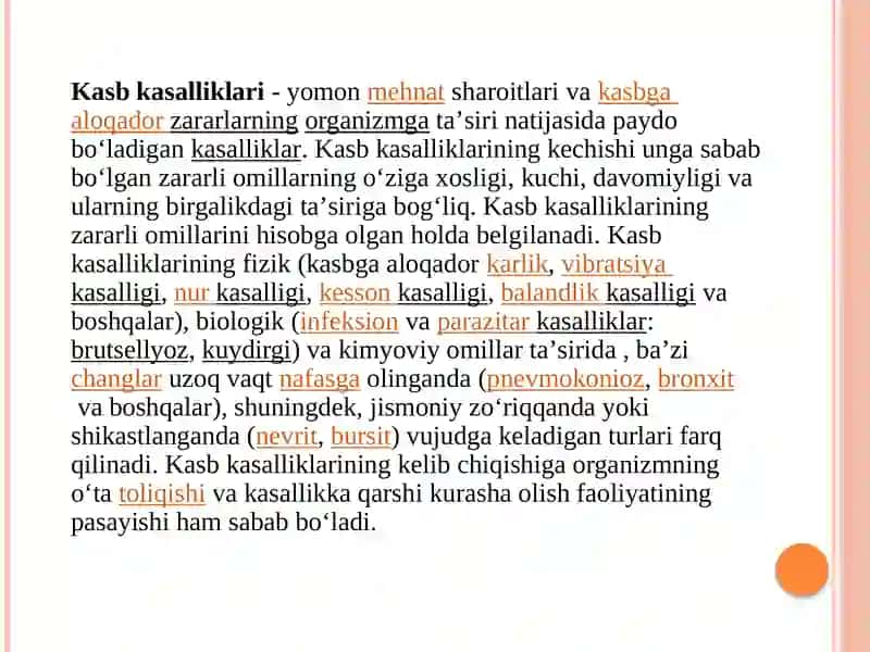 Kasb kasalliklari 2