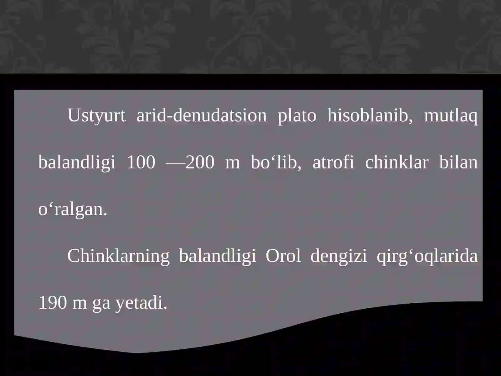 Ustyurt tabiiy geografik okrugi 2