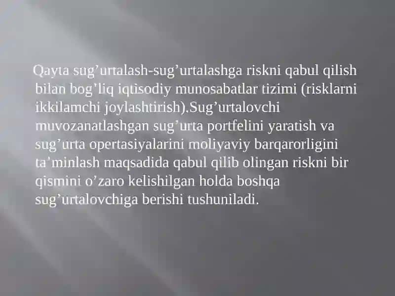 QAYTA SUG’URTA QILISH ASOSLARI 2