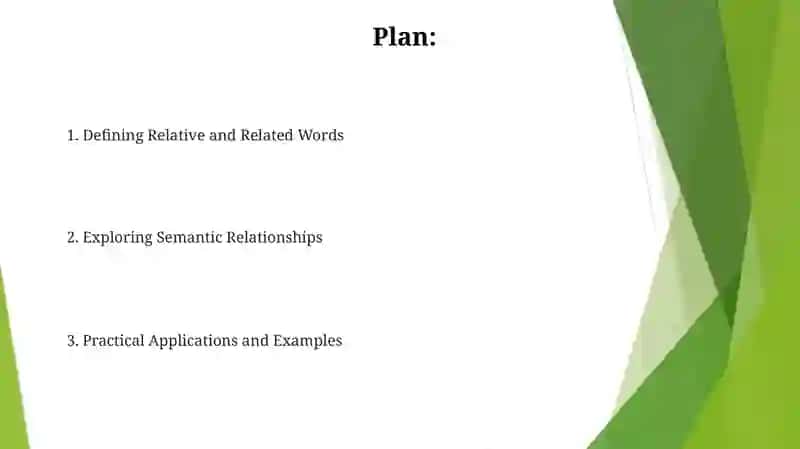 Relative and related words 2