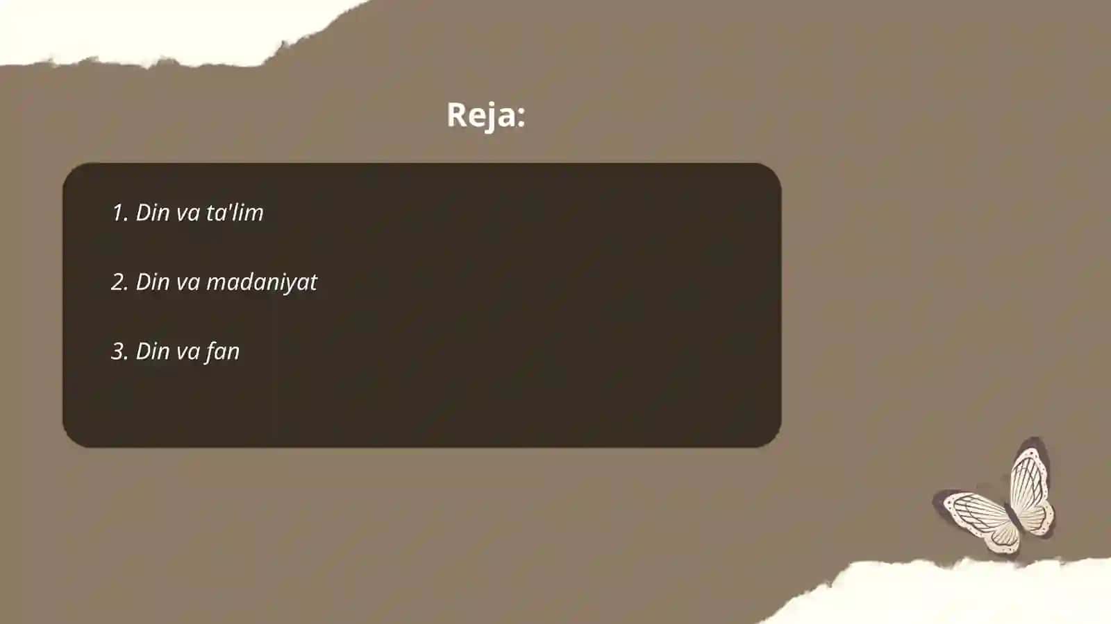 Din va ta'lim mavzusida axborot 2