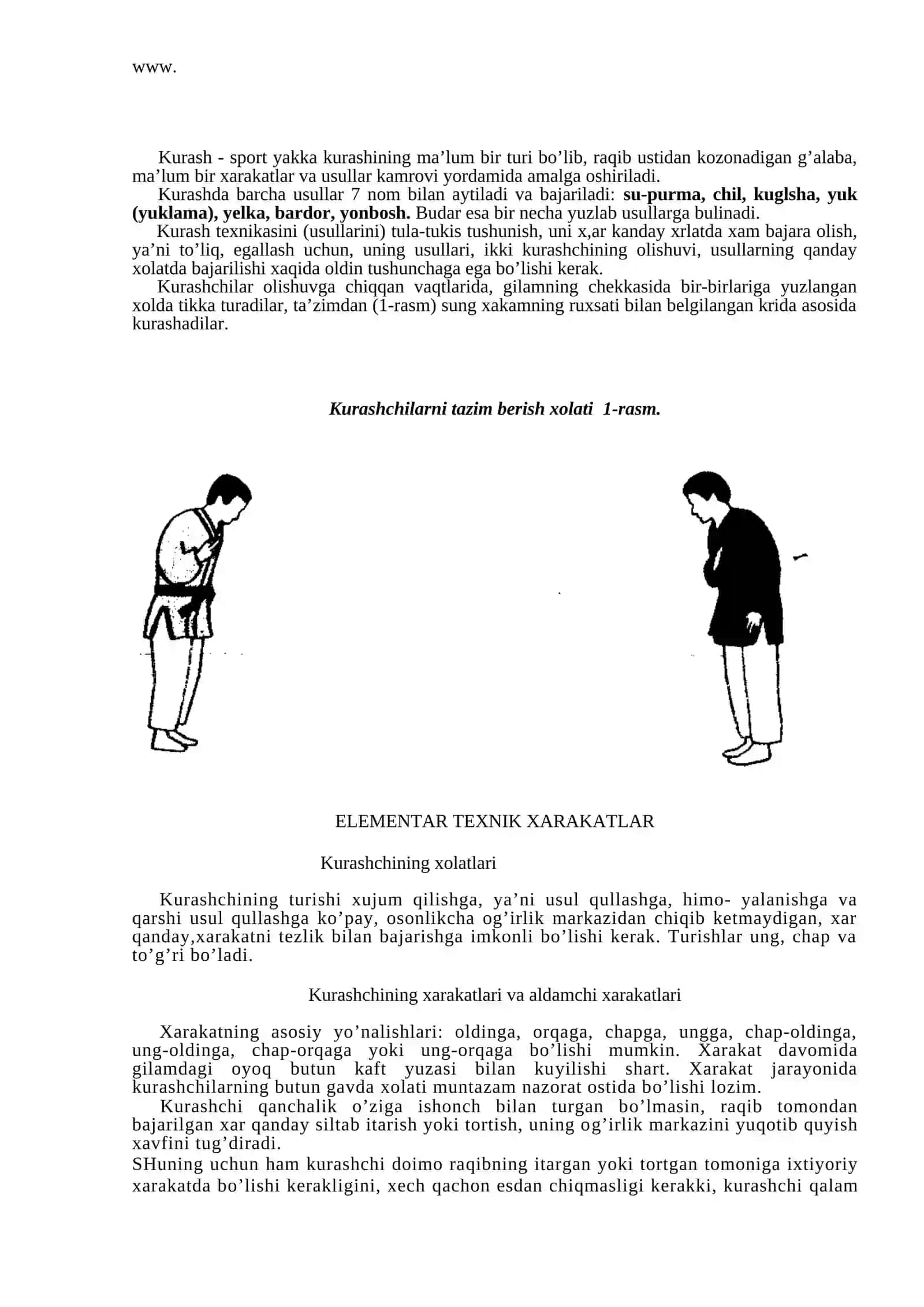Kurash texnikasi va taktikasi 2