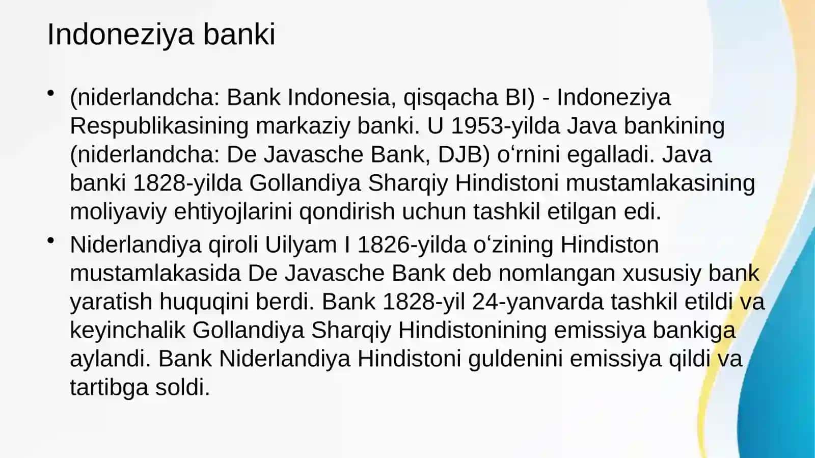 Indoneziya bank tizimi 2