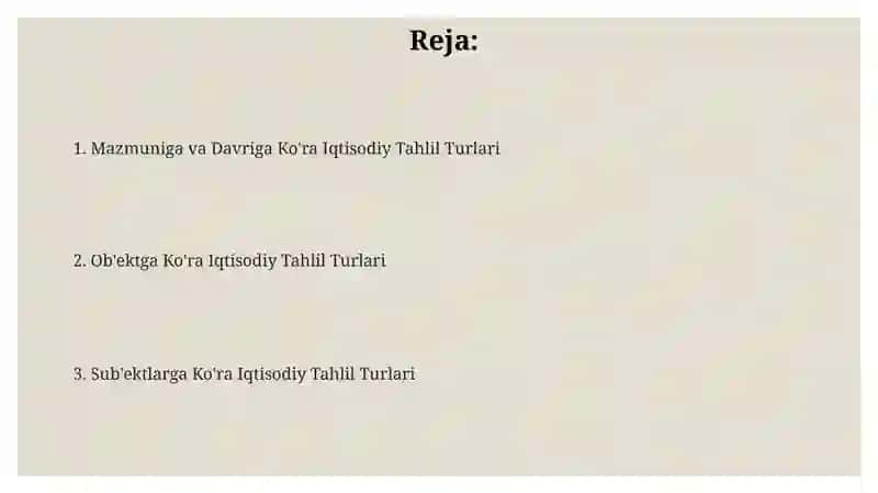 Iqtisodiy tahlil 2