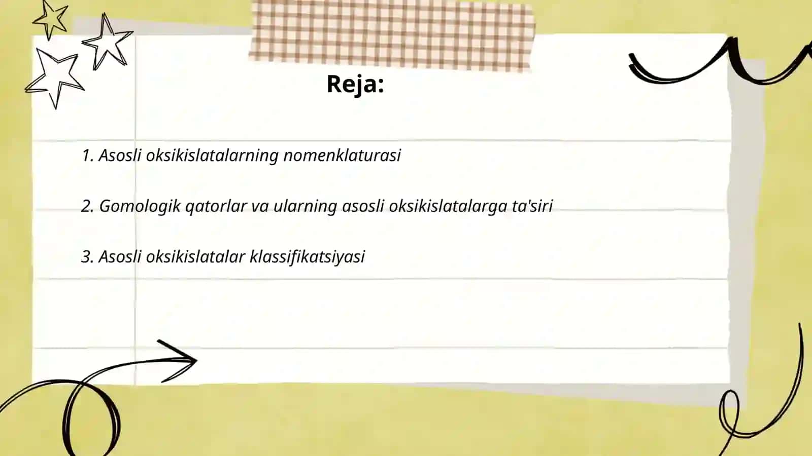 Asosli oksikislatalarning nomlanishi va gomologik qatori 2