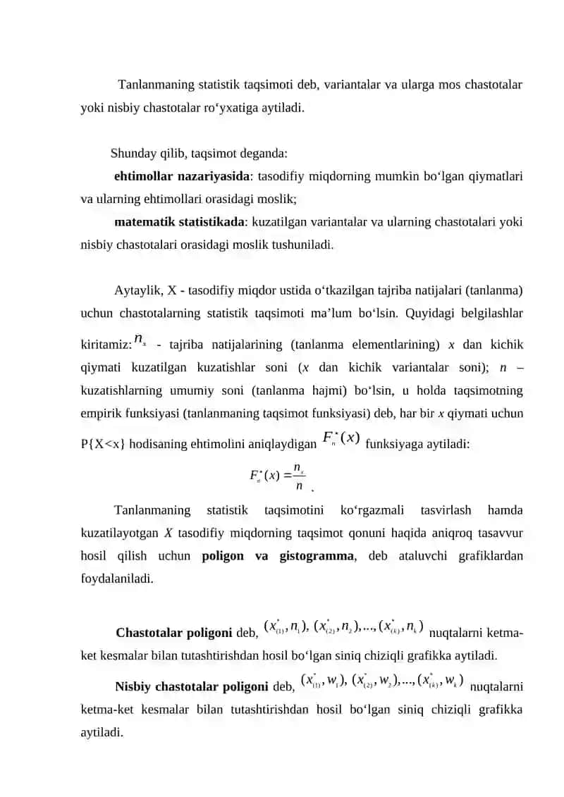 Matematik statistika 2