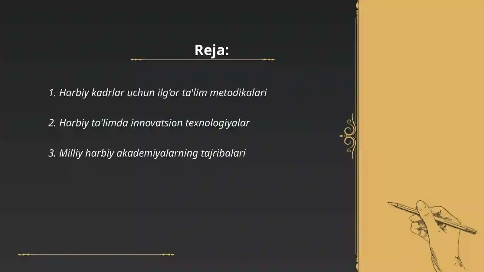 Harbiy Ta'lim Metodikalari 2