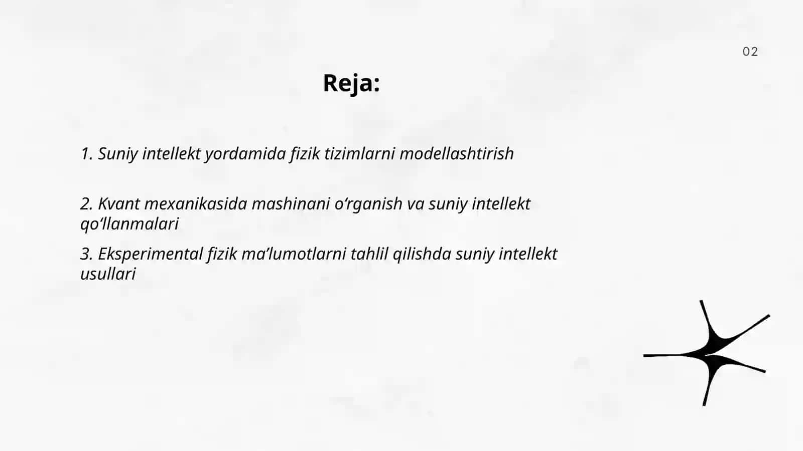 Suniy intellekt asosida fizika 2