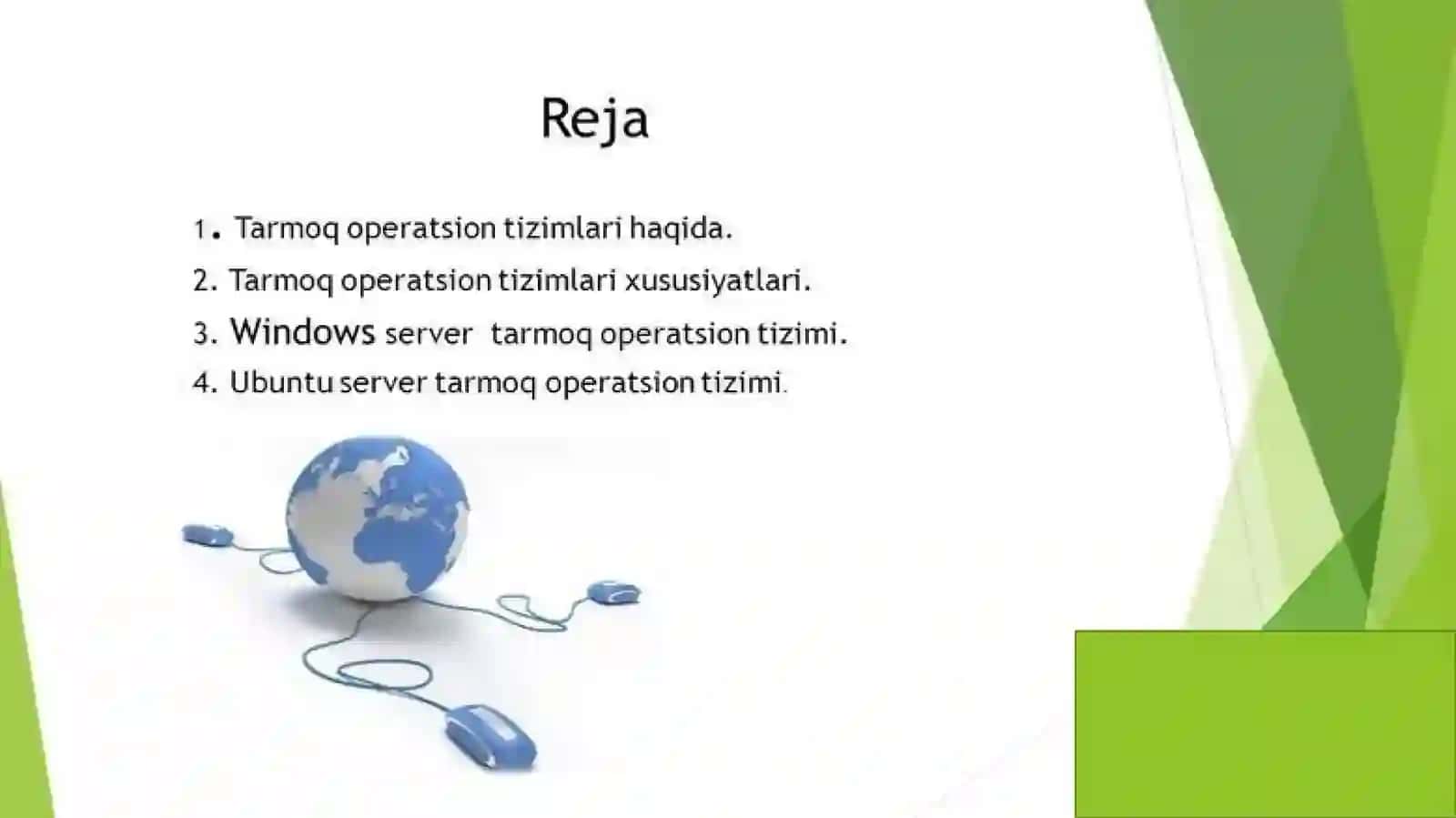 Tarmoq operatsion tizimlari 2