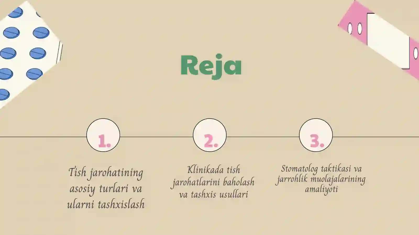 Tish jarohati. Klinika. Tashxislash. Stomatolog taktikasi 2