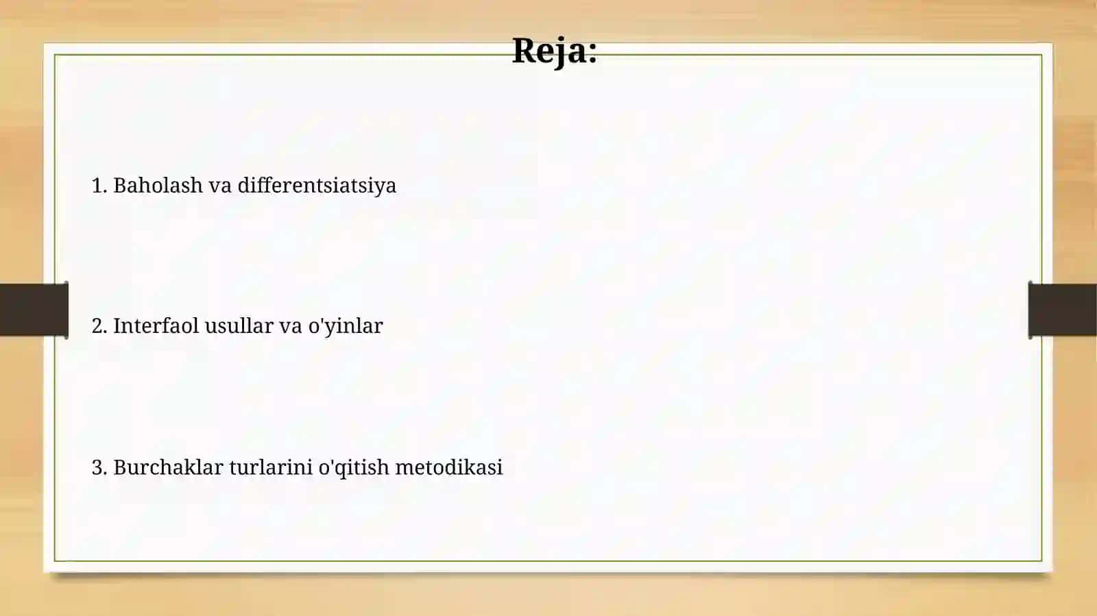 Burchaklarning turlari oʻqitish metodikasi 2