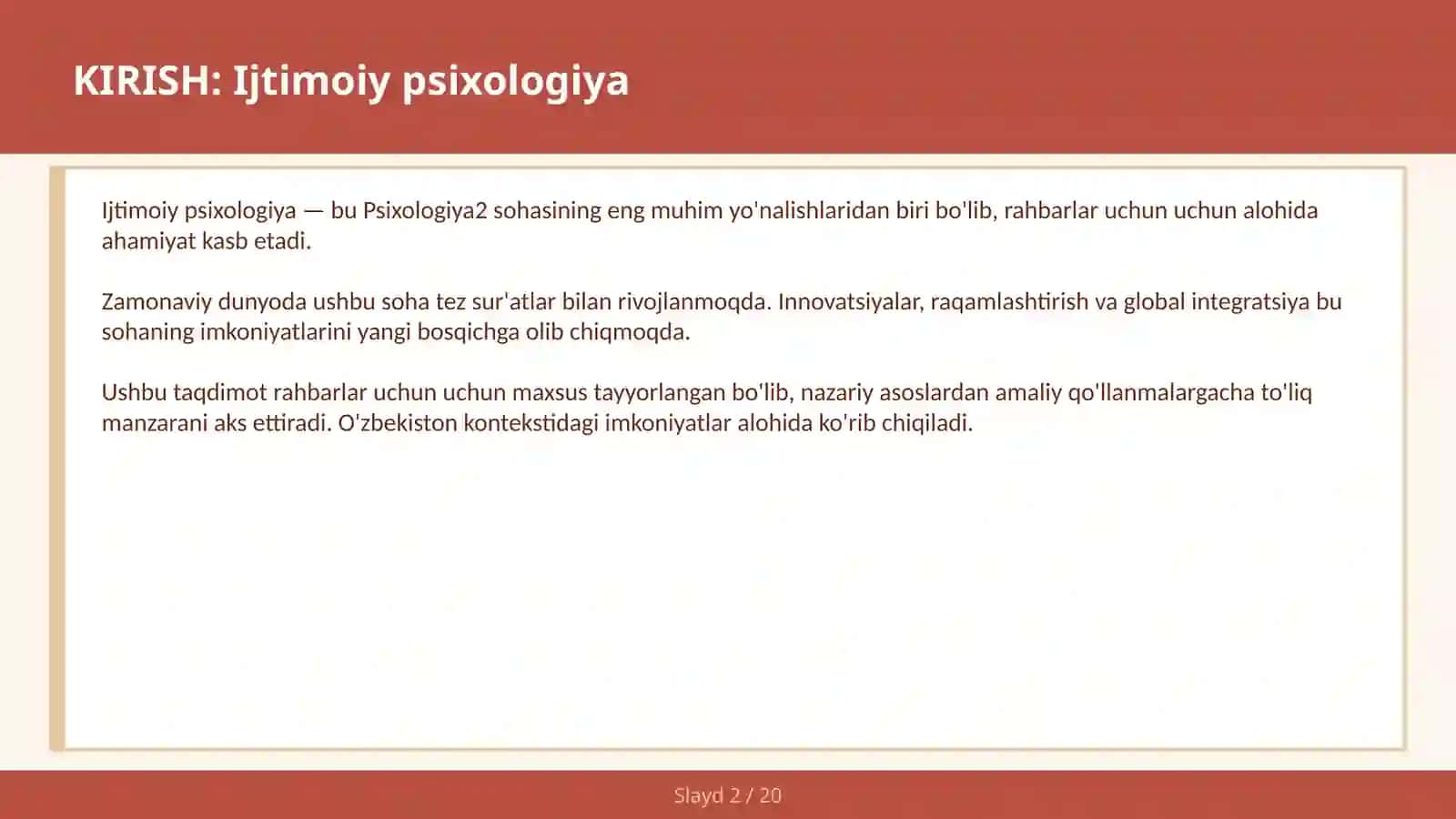 IJTIMOIY PSIXOLOGIYA 2