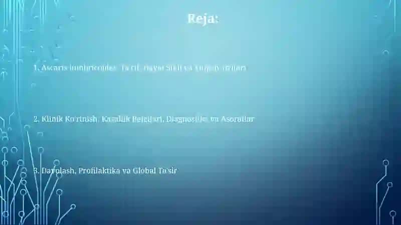 Yumaloq chuvalchanglar:odam askaridasi 2
