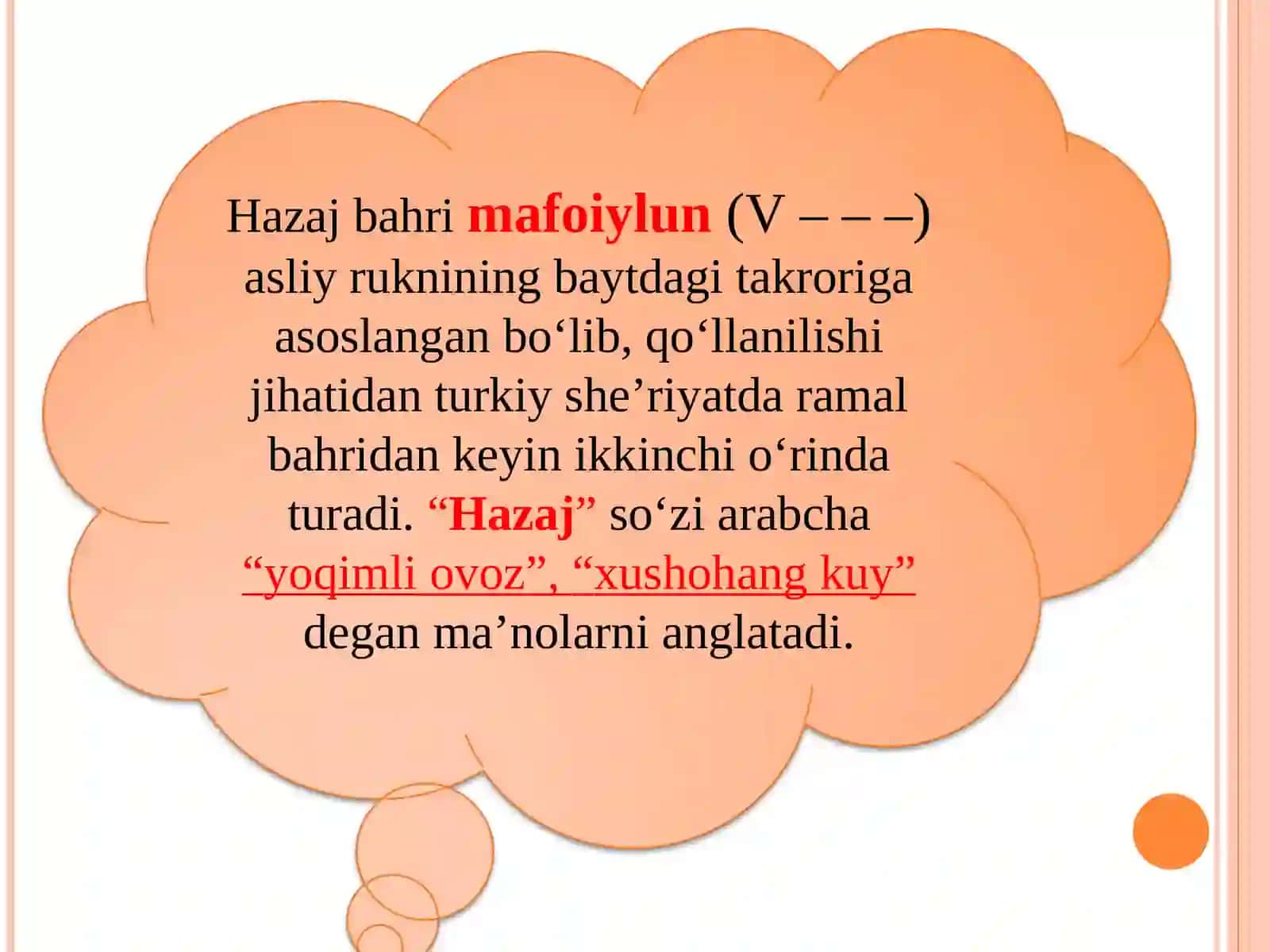 HAZAJ BAHRI VAZNLARI 2