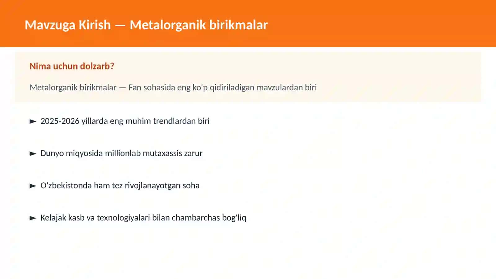 Metalorganik birikmalar 2