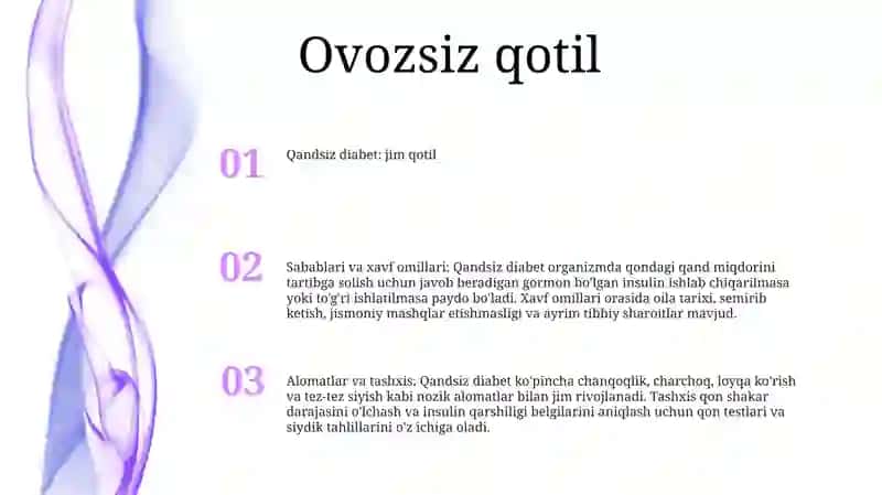 Qandsiz Diabet 2