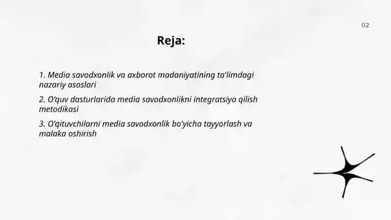 Media savodxonlik va axborot madaniyatining ta'limdagi roli 2