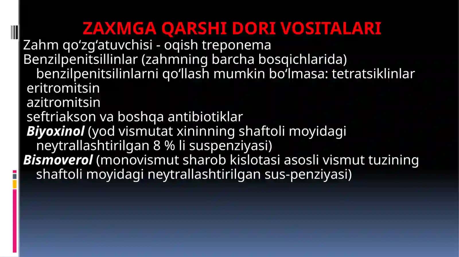 SILVA ZAXMGA QARSHI DORI VOSITALARI 2