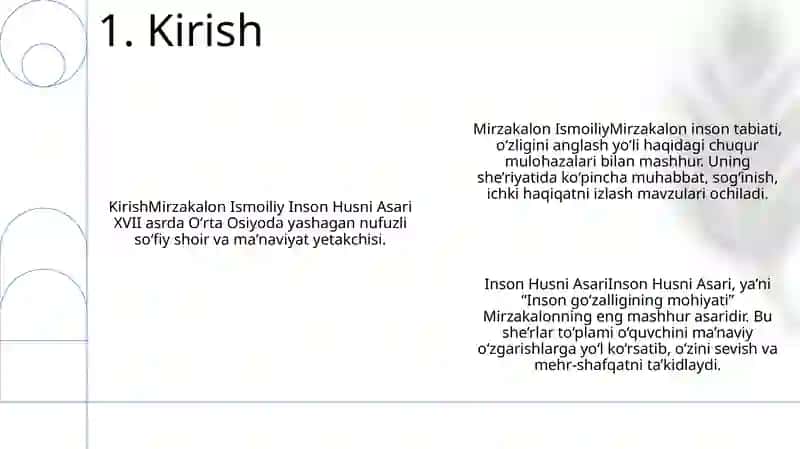 Mirzakalon Ismoiliy Inson Husni Asari 2