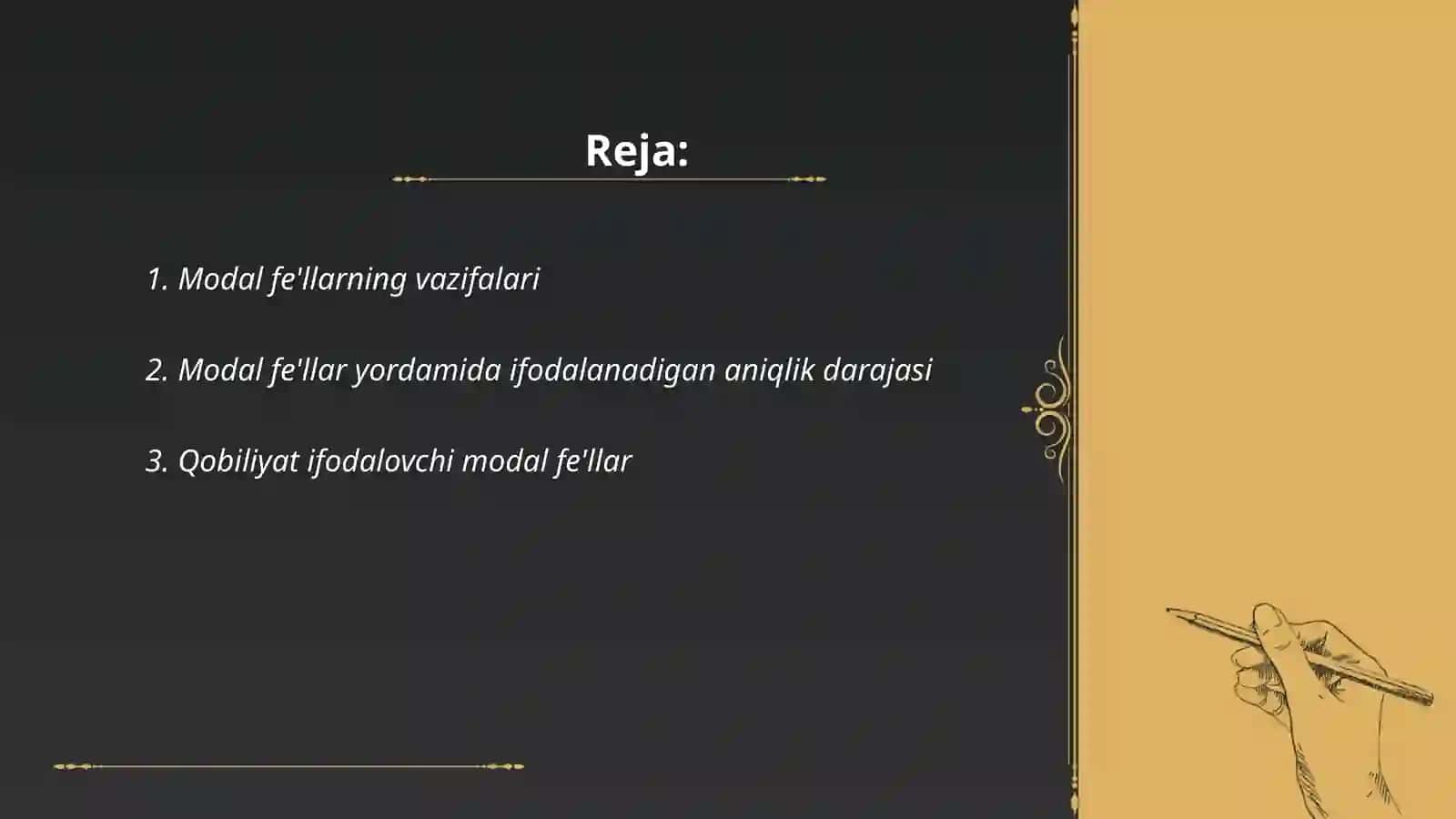 Modal fe'llar 2