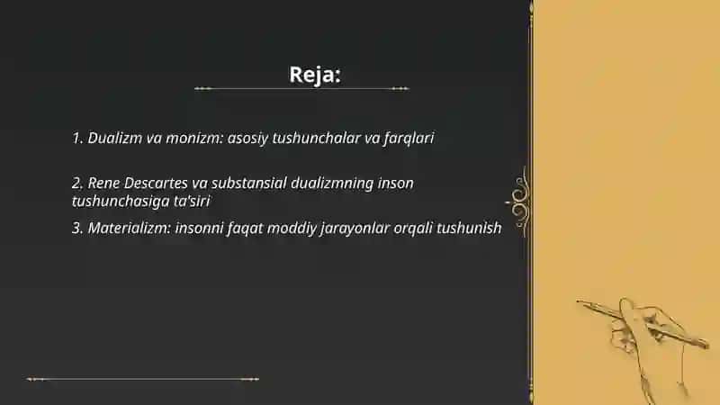 Dualizm va monizm: asosiy tushunchalar va farqlari 2