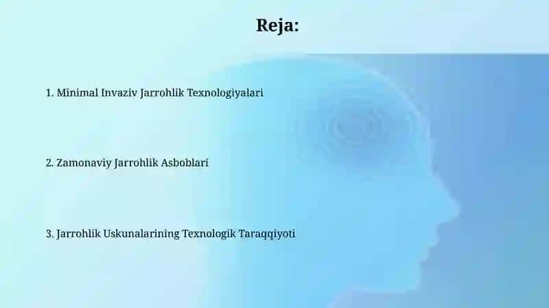Zamonaviy xirurgik asbob uskuna va moslamalar 2