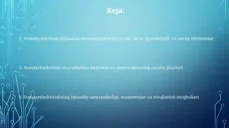 O'zbekiston Respublikasida standartlashtirish tizimi 2