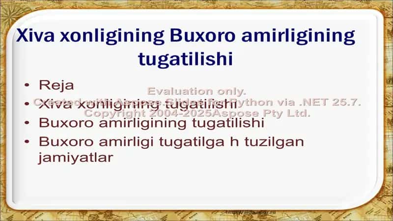 Buxoro amirligining tugatilishi 2