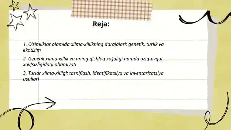 Oʻsimliklar olamining xilma-xilligi 2