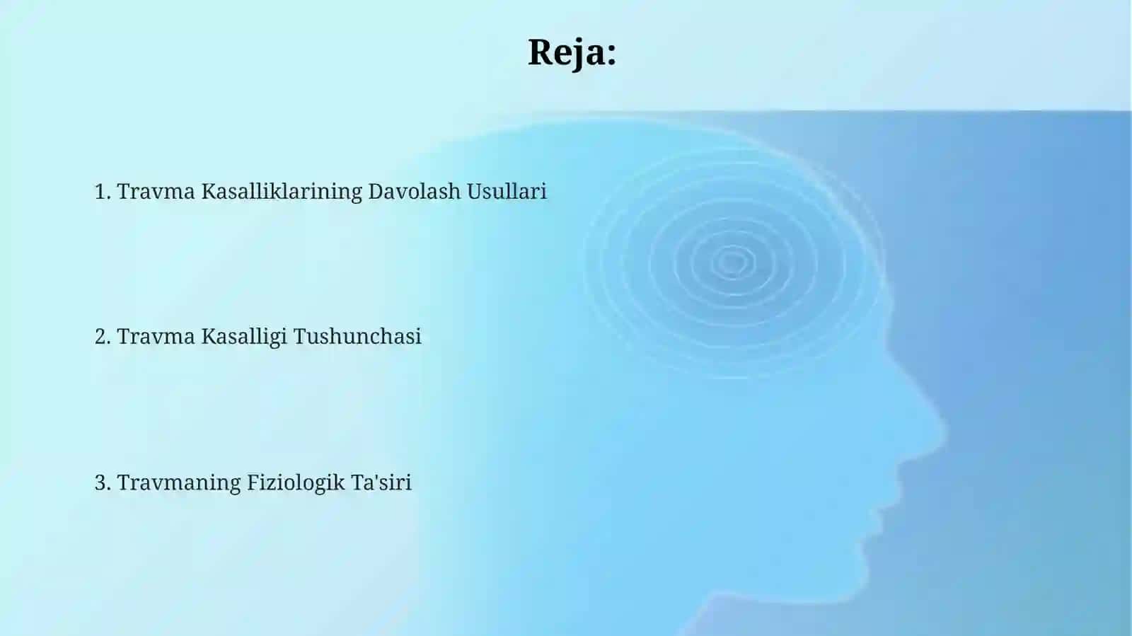 Travma kasalligi tushunchasi 2