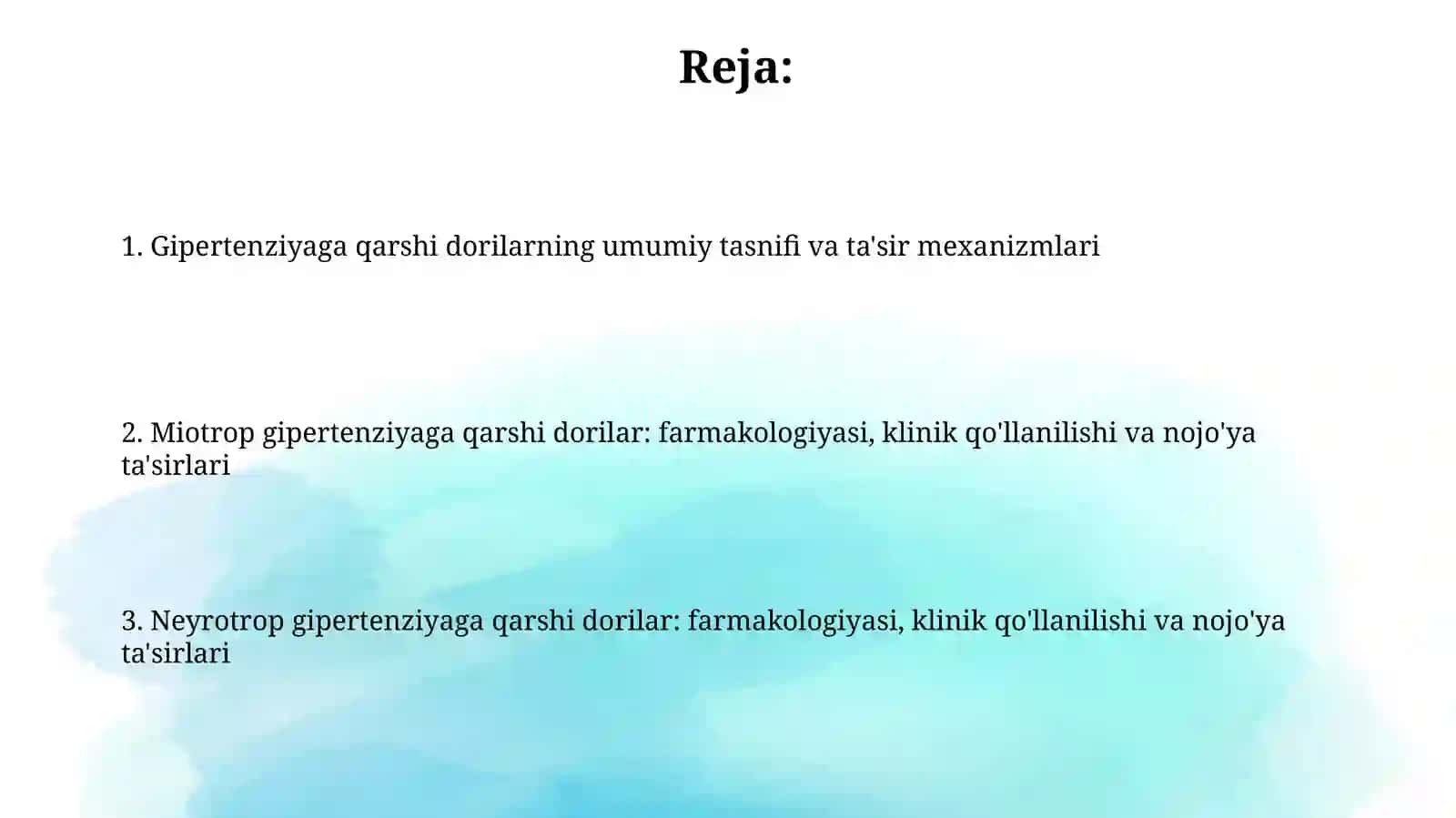 Gipotenziv dorivo sitalar farmakologiyasi 2