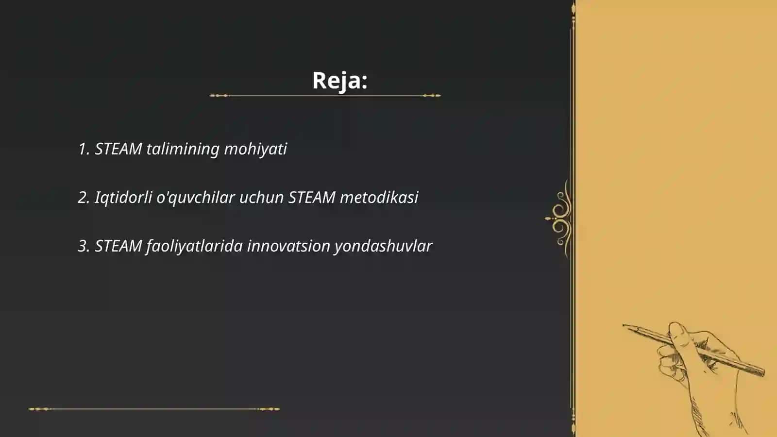 STEAM talim.iqtidorli ôquvchilarni ôqitish 2