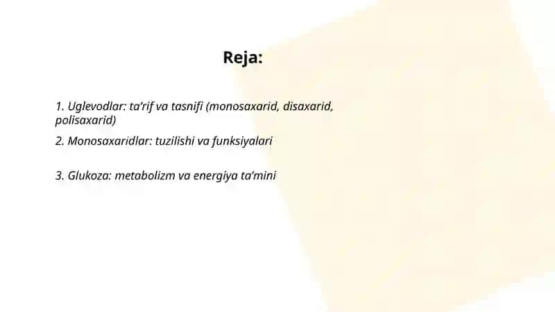Uglevodlar energiyasi 2