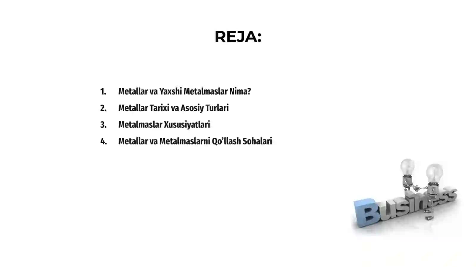 Metallar va Yaxshi Metalmaslar 2