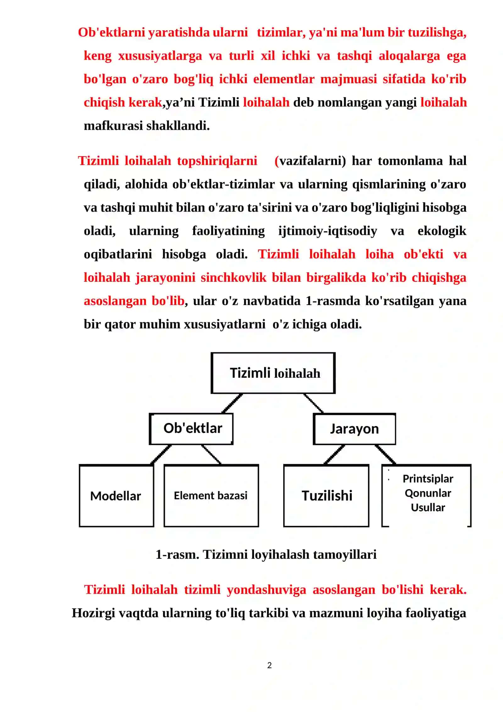 Tizimli loihalah 2
