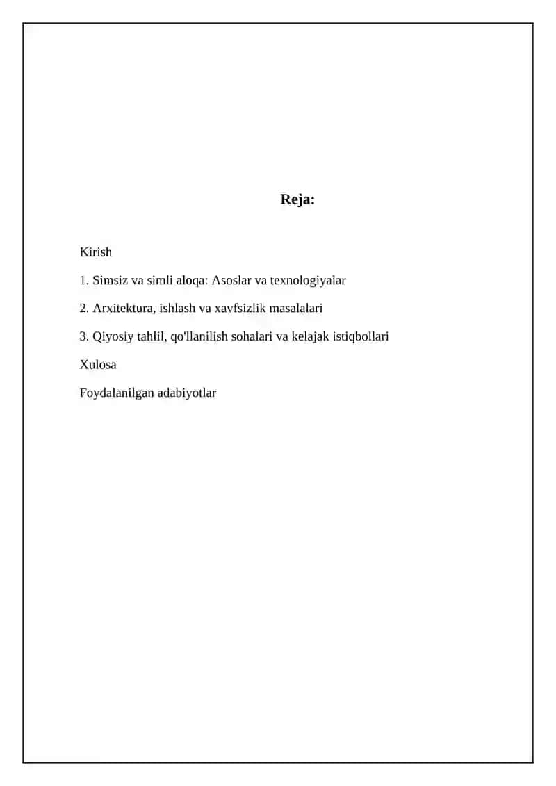 SIMSIZ VA SIMLI ALOQA VOSITALARI 2