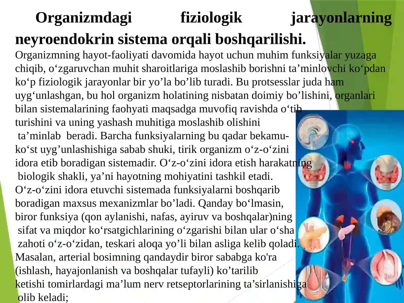 Ichki sekretsiya bezlarining yosh xususiyatlari 2