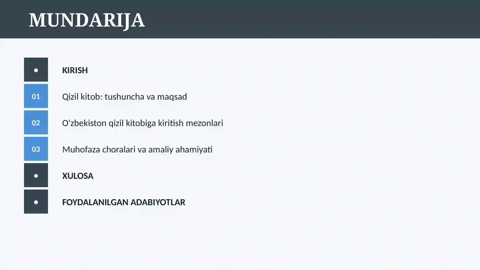 O'ZBEKISTON RESPUBLIKASINING “QIZIL KITOBI” 2