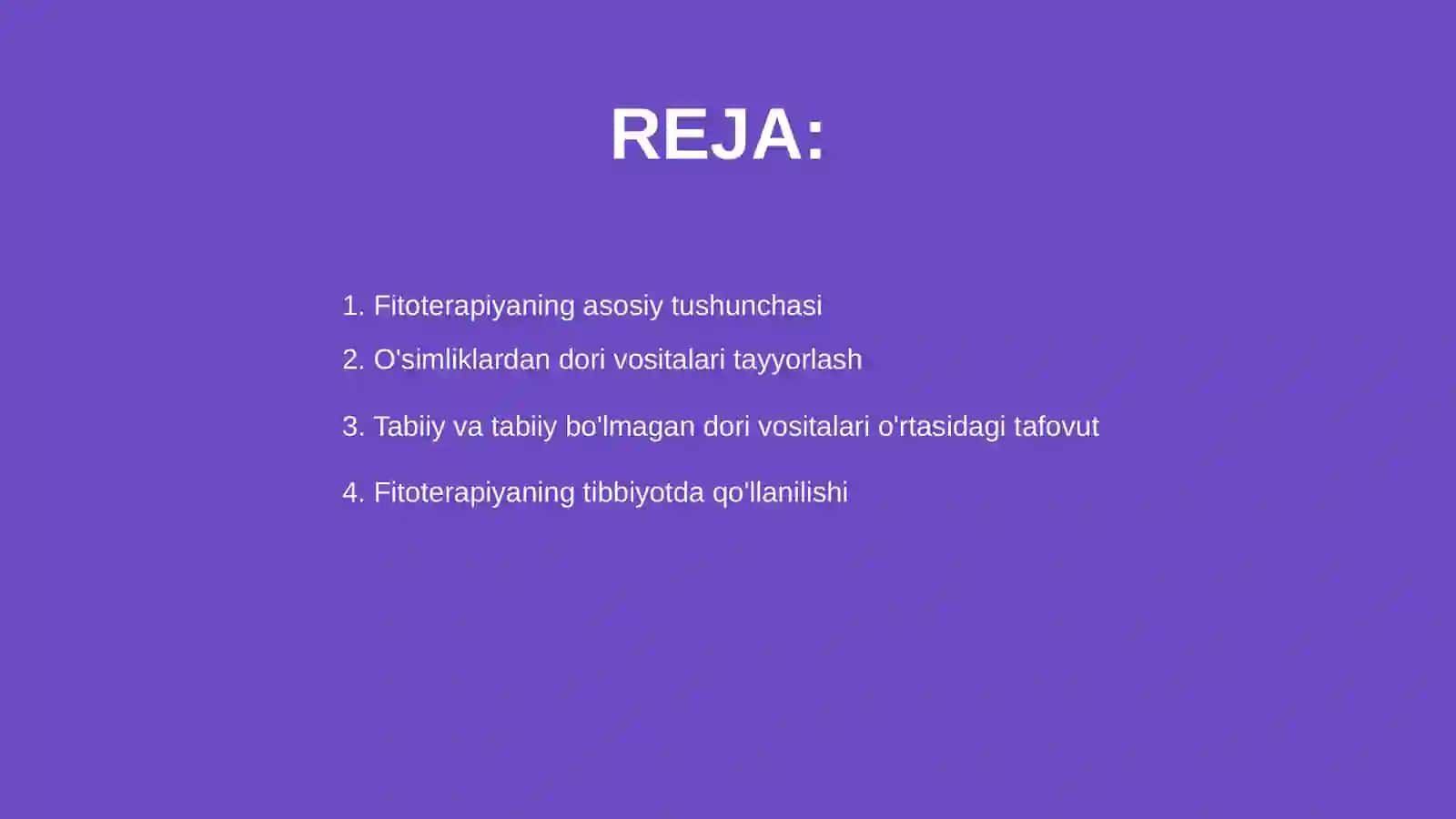 Fitoterapiyaning tibbiyotdagi ahamiyati 2