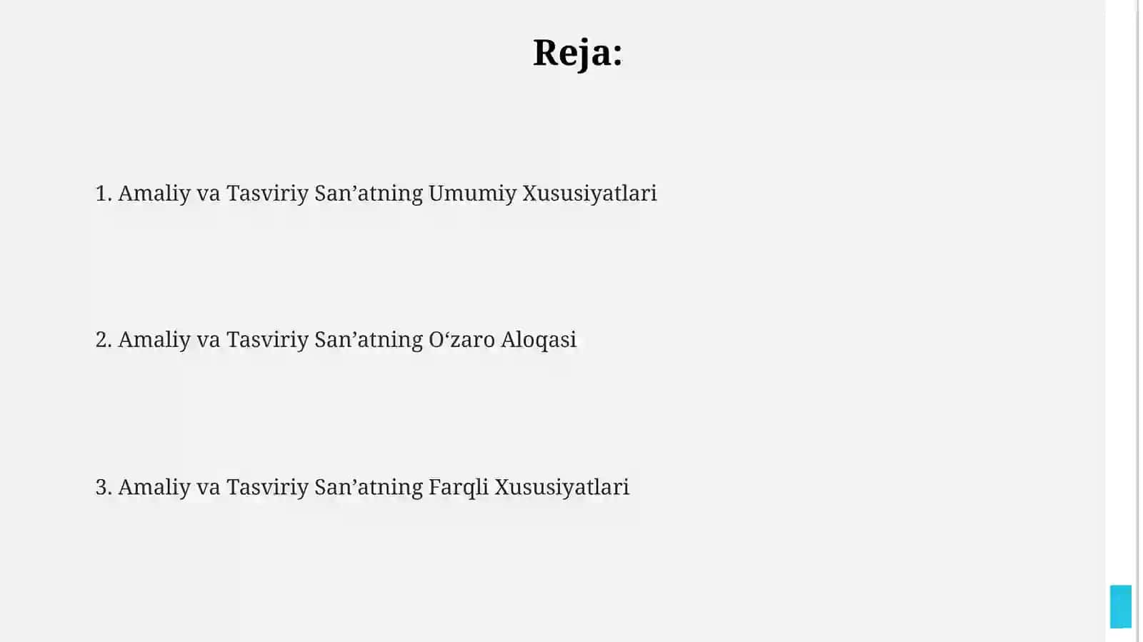 Amaliy va Tasviriy San'atning Farqli Xususiyatlari 2