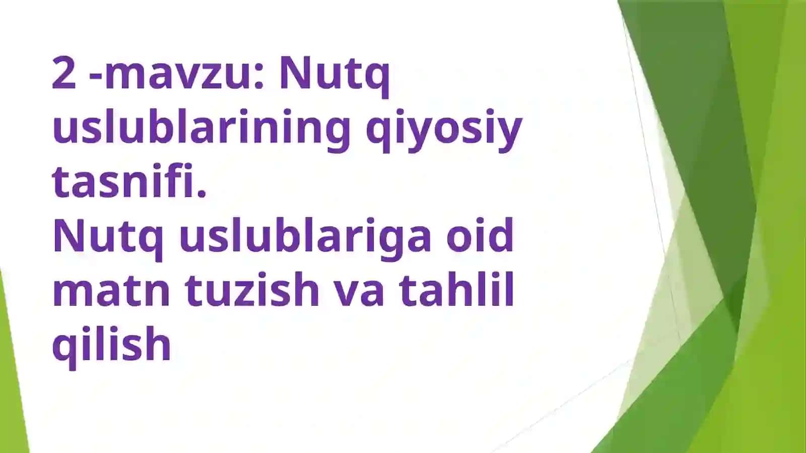 Davlattilidaishyuritishfanidan2-ma`ruzasi 2