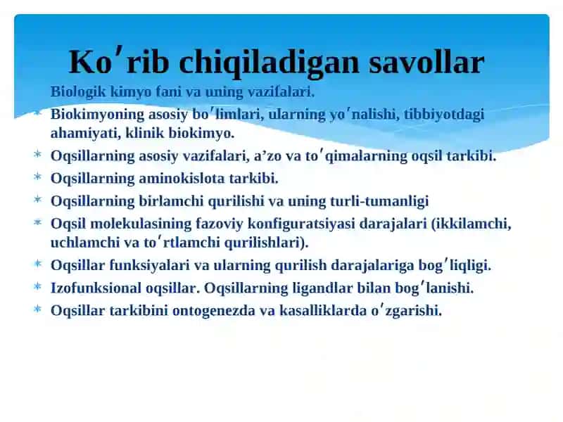 OQSILLAR ALMASHINUVINING BUZULISHI 2