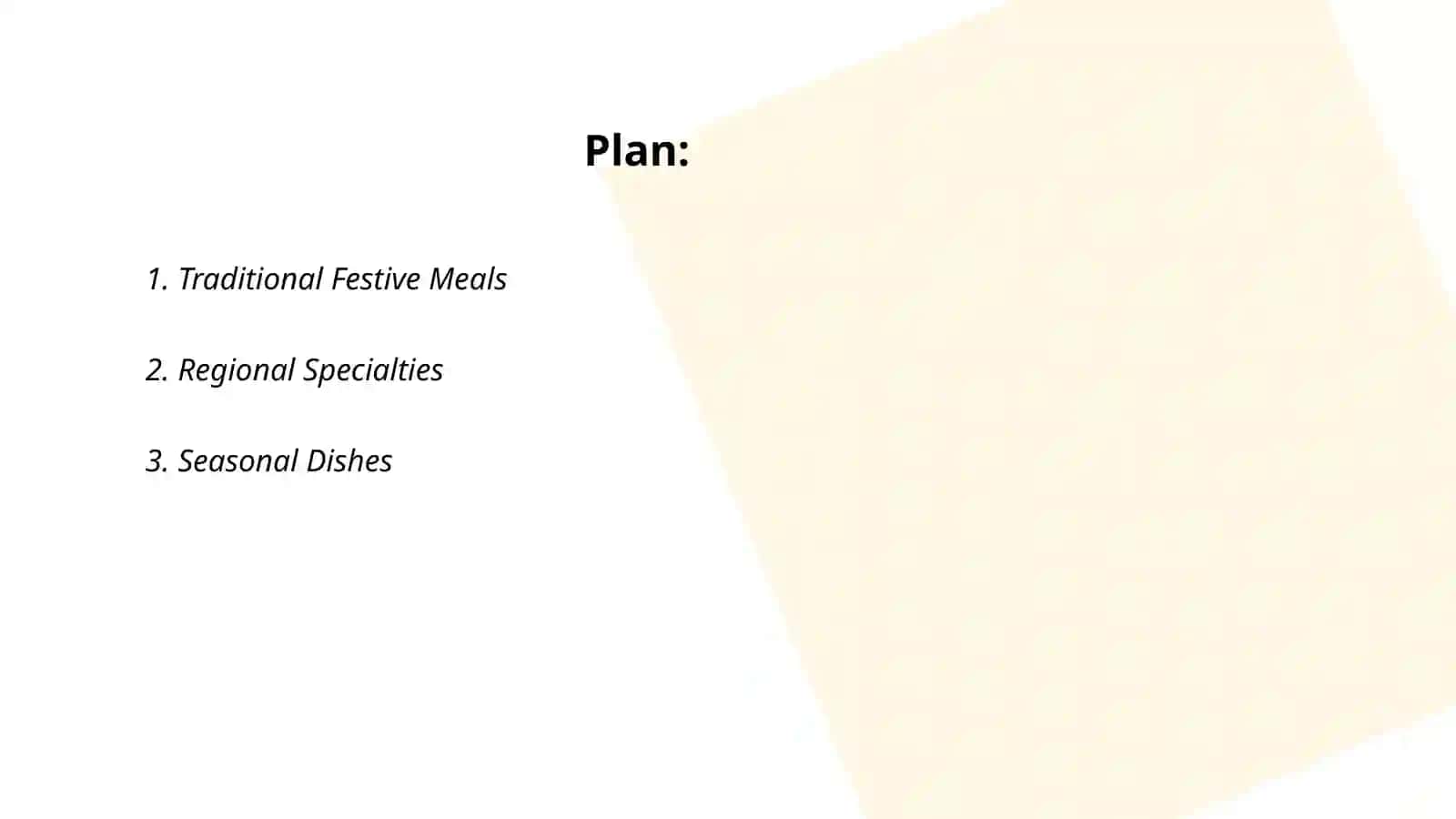 National meals 2